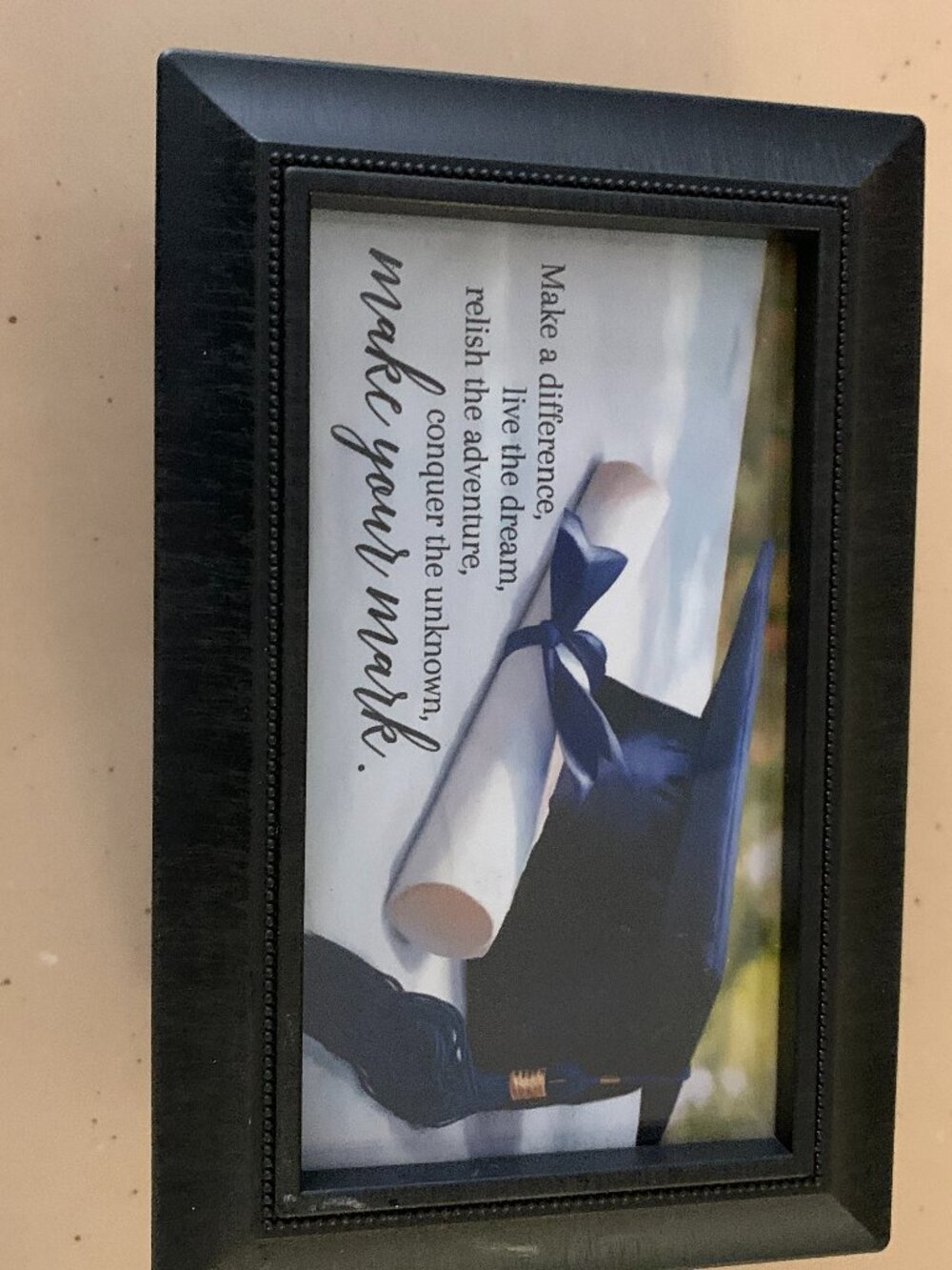 CARSON 6" MUSIC BOX SONG--MAKE A DIFFERENCE  INTERCHANGE ABLE PICTURE  NWOT